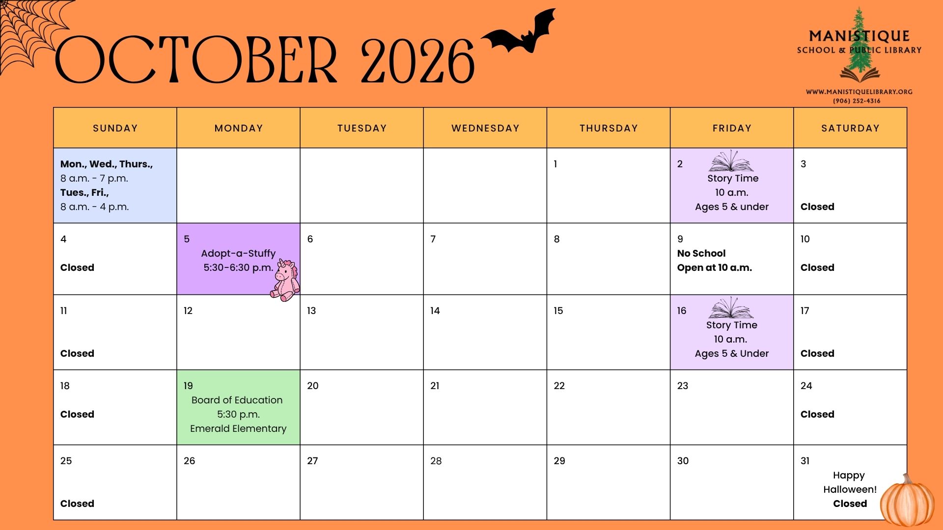 October 2026 Monthly Calendar (1)
